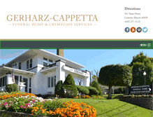 Tablet Screenshot of gerharzfuneralhome.com